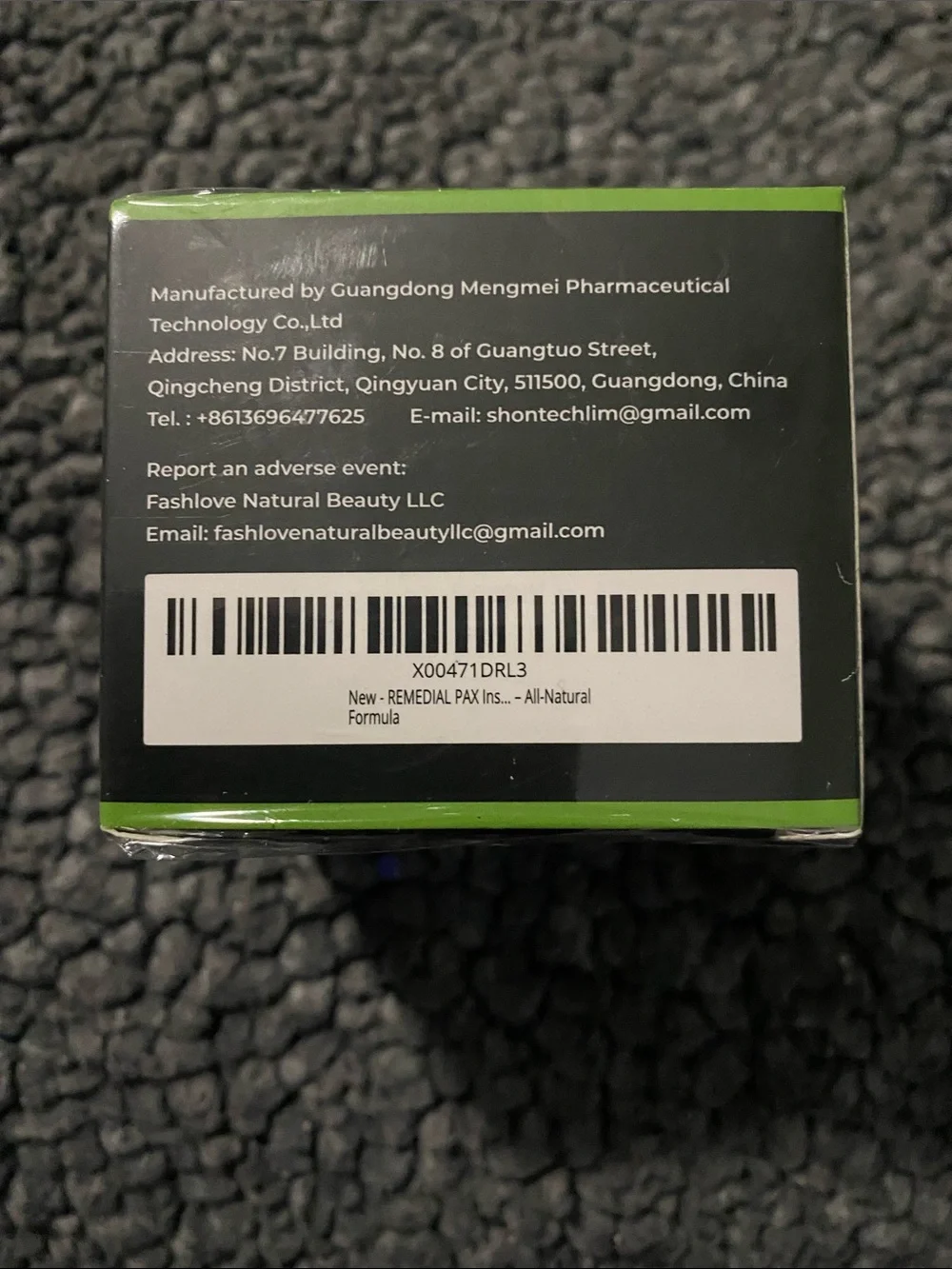Remedial Pax Hemp Cream 10X Power -